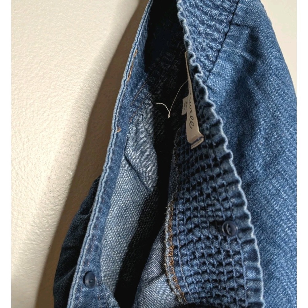 Madewell Denim Jean Micro‎ Mini Skirt Size XS Elastic Waist Cute Skirt - Picture 10 of 16